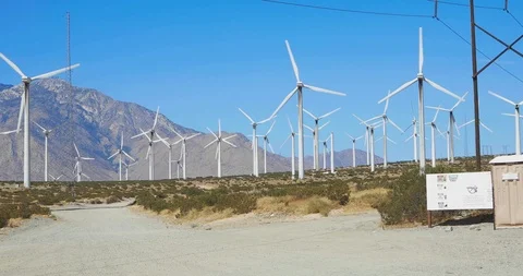 Windmill Farm Stock Footage 121300467