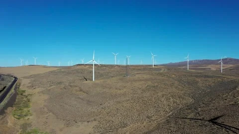 Windmill Farm Stock Footage 138481743