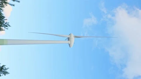 Windmill farm or wind park, with high wind turbines for generation electricity Stock Footage 231991100