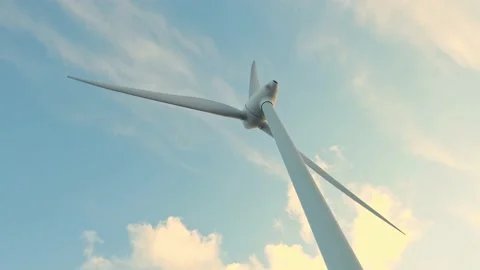 Windmill farm or wind park, with high wind turbines for generation electricity Stock Footage 231991154
