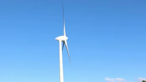 Windmill farm or wind park, with high wind turbines for generation electricity Stock Footage 231991178