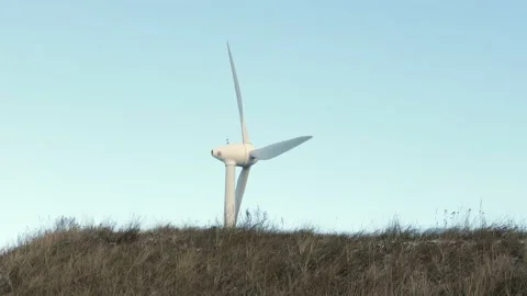 Windmill farm or wind park, with high wind turbines for generation electricity Stock Footage 231991228