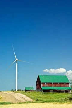 Windmill farm Stock Photos