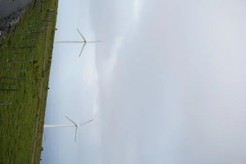 Windmill Farm. Wind Turbines. Wind Power Plant On Hilltop. Galicia,Spain Stock Photos