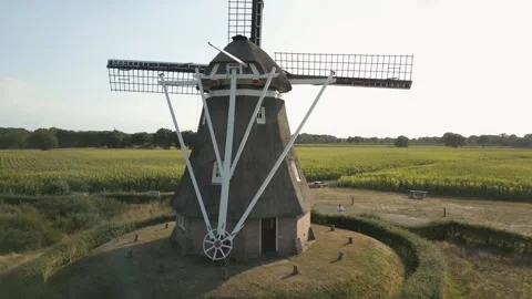 Windmill farming field Stock-Footage 273698287