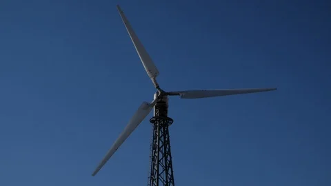 Windmill field in action Stock Footage 96007033