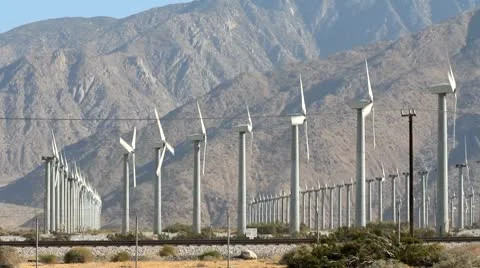 Windmill Field Stock Footage 8919354