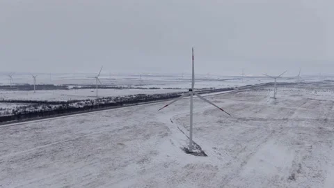 Windmill flying from close up to long shot Stock Footage 157485138