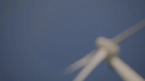 Windmill, Focus shift shot from low angle Stock Footage 85556788