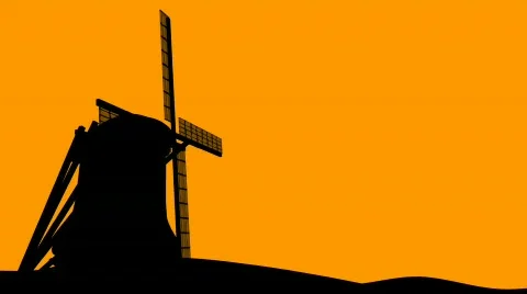 Windmill Vídeo Stock 72889