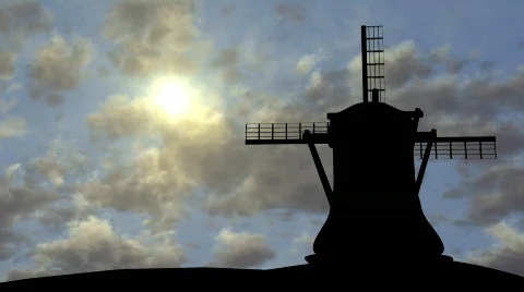 Windmill Vídeo Stock 72893