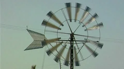 Windmill Stock Footage 9946439