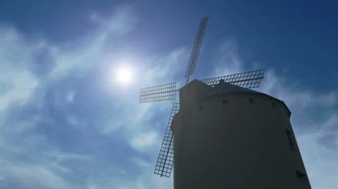 Windmill Stock Footage 10678504