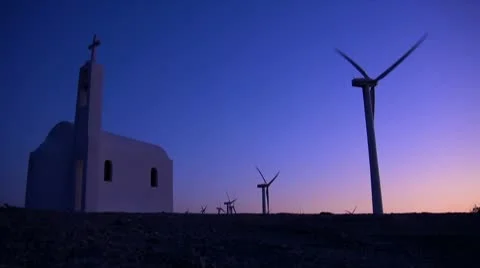 Windmill Stock Footage 10800108