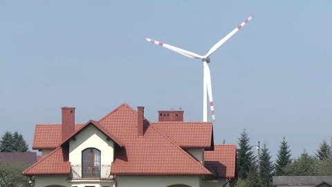 Windmill Stock Footage 71724893