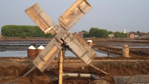 Windmill Stock Footage 255821238
