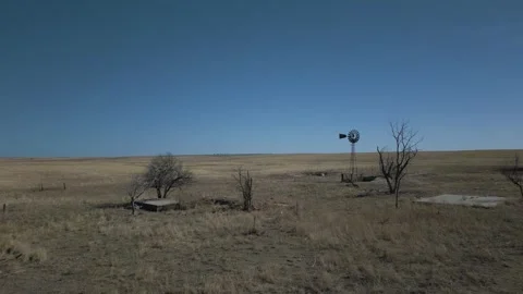 Windmill Stock Footage 266210734