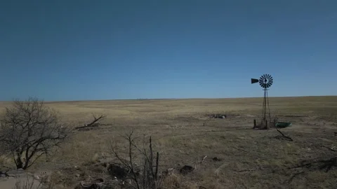 Windmill Stock Footage 266210742