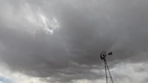 Windmill Stock Footage 266863896