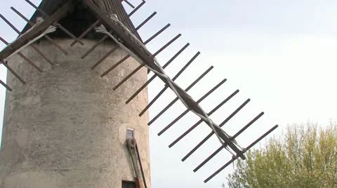 Windmill in France Видео 11902221