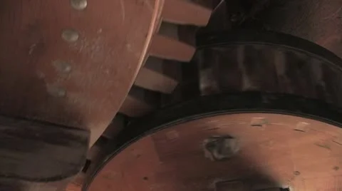 Windmill, gear wheels Stock Footage 11615431