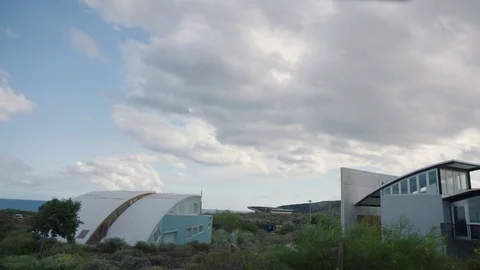 Windmill generate energy and clouds Stock Footage 75875497