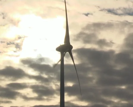 Windmill generate  energy Stock Footage 10804580