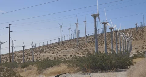 Windmill Generates Energy Stock Footage 114795685