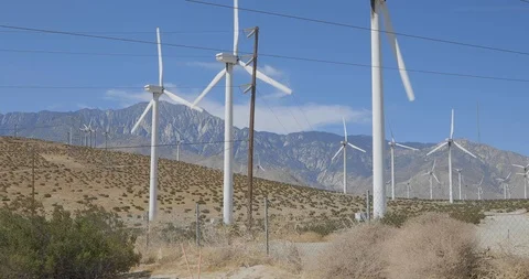 Windmill Generates Energy Stock-Footage 114795931