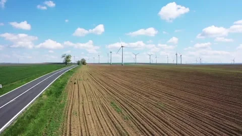 Windmill green technology power 1 Stock Footage 286947088