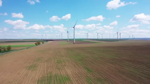 Windmill green technology power 2 Stock Footage 286947277