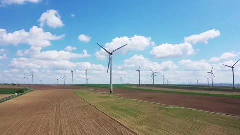 Windmill green technology power 7 Stock Footage 286948432
