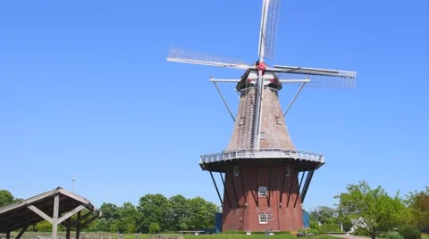 Windmill in Holland Michigan Stock Footage 64606719