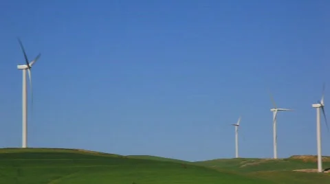 Windmill horizontal 2.mpg Stockbeeldmateriaal 865897