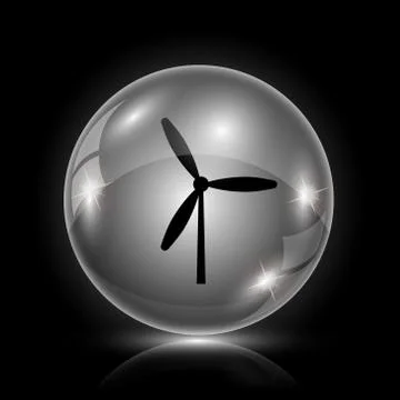 Windmill icon Stock Illustration