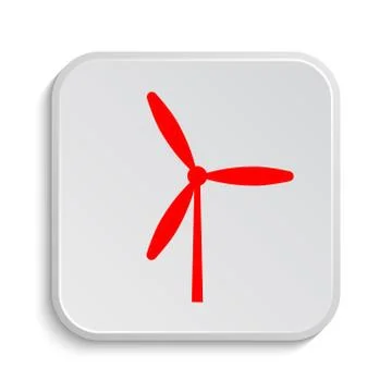 Windmill icon. Internet button on white background.. Stock Illustration