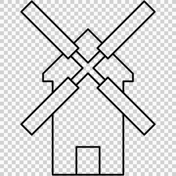 Windmill Illustrazione stock
