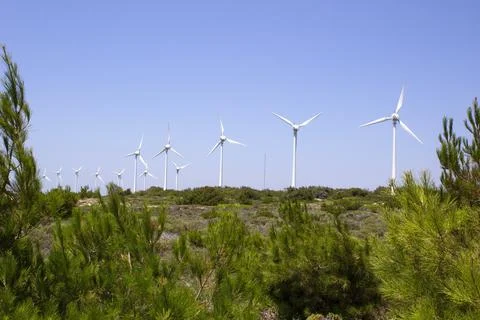 Windmill on the island Foto stock