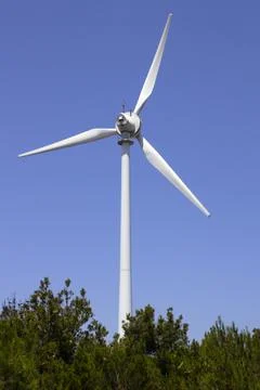 Windmill on the island Foto stock