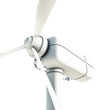 Windmill isolated on white background Stock Illustration