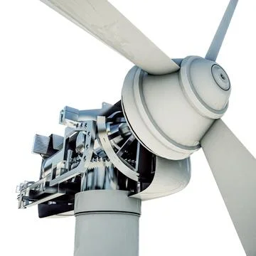 Windmill isolated on white background Stock Illustration