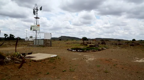 Windmill Karoo 2 Stock Footage 47629994