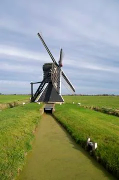 Windmill the Klaver Stock Photos