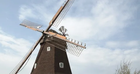 Windmill left side Stock Footage 106897240