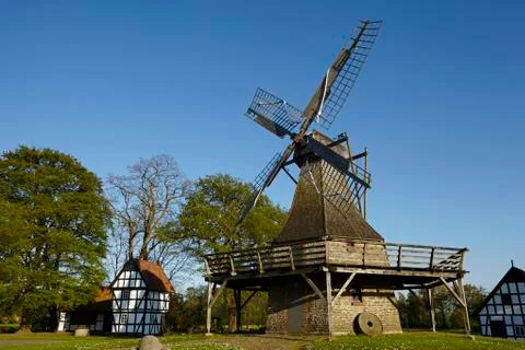 Windmill Levern (Stemwede, Germany) Stock Photos