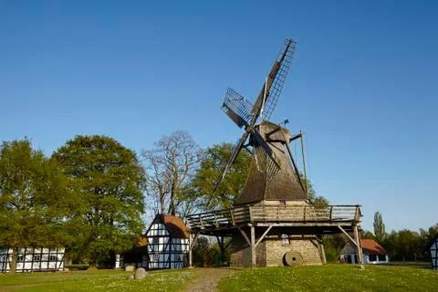 Windmill Levern (Stemwede, Germany) Stock Photos