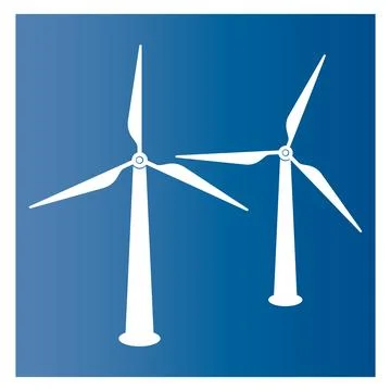Windmill logo Stock Illustration