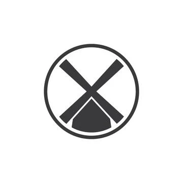 Windmill logo vector 스톡 일러스트