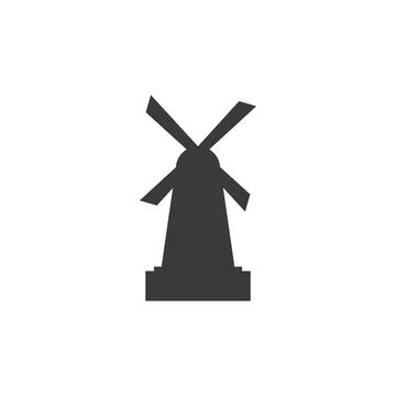 Windmill logo vector Illustration