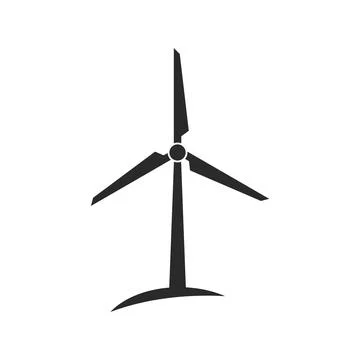 Windmill logo vector Stock Illustration